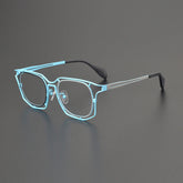 Lamb Colorful Geometric Titanium Glasses Frame